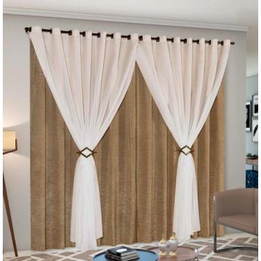 Imagem de Cortina cetim voil sala e quarto 4,00M X 2,50M - SAFIRA ENXOVAIS, Avel