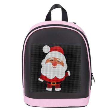 Imagem de Mochila LED Roseate Fofa Programável Com Tela Colorida e Controle de Aplicativo Bolsa LED para Festivais