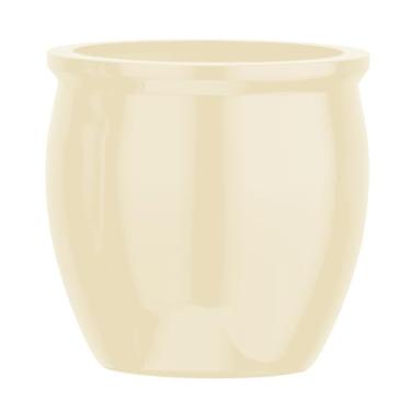 Imagem de Vaso Vietnamita Fibra De Vidro Caribe M 38cm Decorativo (Areia)