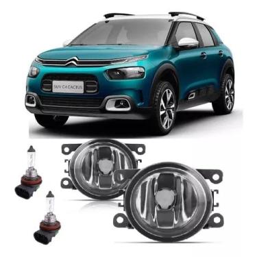 Imagem de Par Farol De Milha Universal C4 Cactus 2019 2020 2021 2022 + Lâmpada