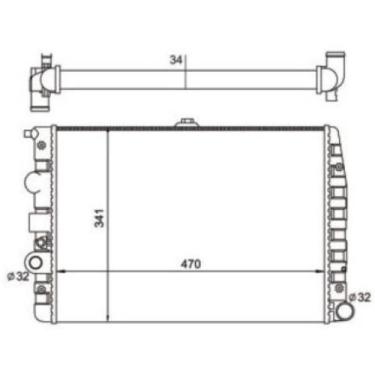 Imagem de Radiador Volkswagen Gol 1995 a 2008 NOTUS NT-7062.534