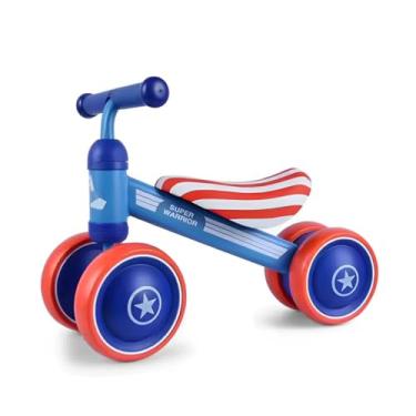 Imagem de Bicicleta de Equilíbrio Infantil Kidino Star Hero Bike De Equilibrio Sem Pedal Criança Azul e Vermelho (Star Hero)