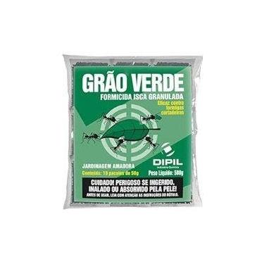 Imagem de Até 30Pct 50gr Formicida Grão Verde - Isca Para Formigas Granulada - D