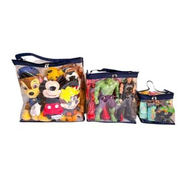 Imagem de Caixa, Bolsa, Bag Bloco Organizador de Brinquedos P 20X20X15 - BOM CLO