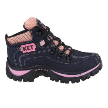 Imagem de Bota Feminina Lona Azul Jeans Médio Adventure - Ketter Boots, Azul jea