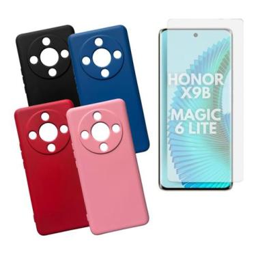 Imagem de Capa + Pelicula Hidrogel Compativel Para  Honor Magic 6 Lite - DB, Pre
