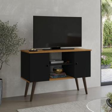 Imagem de Rack Tv 32 Polegadas Home Estante Sala Estar Recepção 2 Porta 2 Nichos