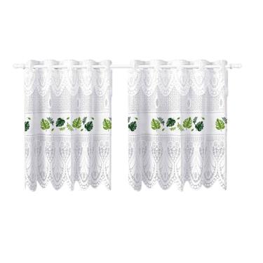 Imagem de Cortina Pia Vitro Stilo Renda Cozinha 1,60X0,80 Alt