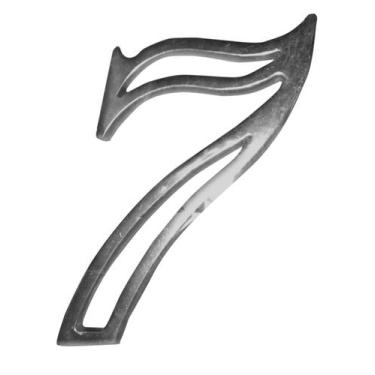 Imagem de Número residencial alumínio vazado nº 7 - prime aluminio