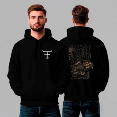 Imagem de Moletom Canguru Estampado Street Racing - REF1331-Masculino