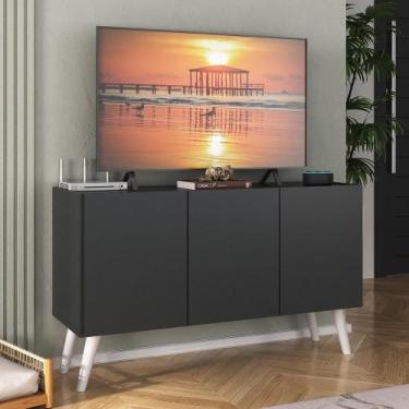 Imagem de Rack Retrô para TV até 32 Polegadas com 3 Portas Multimóveis MP1067, P