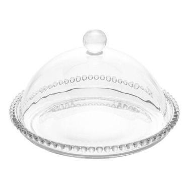 Imagem de Queijeira Cristal Transparente Pearl Luxo 20x12 Wolff