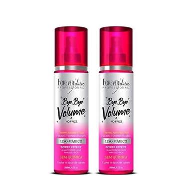 Imagem de Kit 2 Bye Bye Volume No Frizz Liso Mágico Forever Liss 200ml - Forever