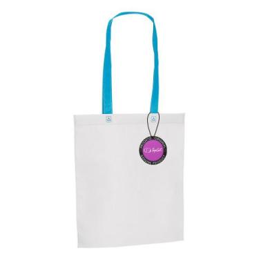 Imagem de Sacola Ecobag em TNT Premium 33x39cm Termo Selado Sisco TopGet, Azul c