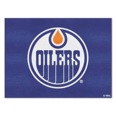 Imagem de FANMATS NHL Edmonton Oilers Tapete All-Star de nylon, 86 x 114 cm
