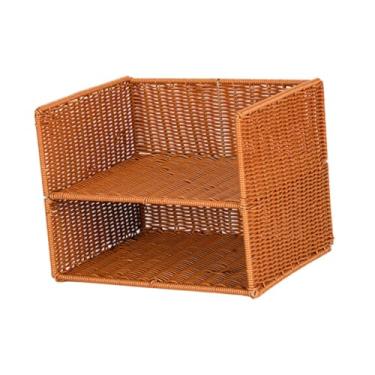 Imagem de Generic Livro -Und Desk Bookshelf Tercela de livro Organizer Organizer Magazine Rack para Farmhouse Class Room Workspace Letters Room Letters, 32.5cmx24.5cmx25cm