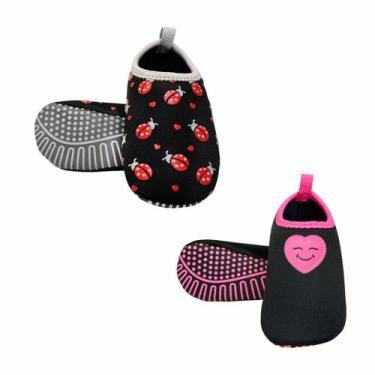 Imagem de Kit Sapatilha Infantil Antiderrapante Magicc Kids S108 S101, 25/26