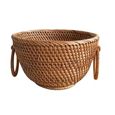 Imagem de Cesta de pão com alças cesta de armazenamento para casa criativa caixa de refresco para pão e decoração de frutas