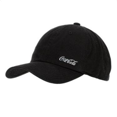 Imagem de Boné Coca Cola Logo Metal Aba Curva Preto - Único-Unissex
