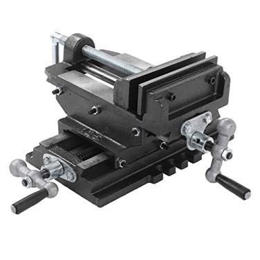 Imagem de Torno Deslizante Cruzado, Broca de Mesa de 5 Polegadas, Máquina Perfuração Alta Precisão, Forte e, Com Alicates Nariz Liso para Processamento Peças Madeira e metal.