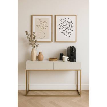 Imagem de Aparador Bancada Recepção Cantinho Do Café Estilo Industrial