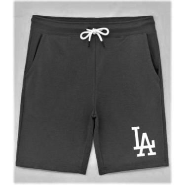 Imagem de Bermuda Moletinho Masculina Los Angeles La Beisebol Baseball - Phashio
