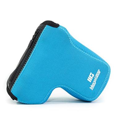 Imagem de MegaGear Capa de câmera de neoprene ultraleve compatível com Sony Alpha A6400, A6500 (18-135 mm), Azul