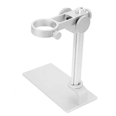 Imagem de Suporte de Suporte de Alumínio de Alumínio Ajustável para o Suporte do Microscópio para Microscópios USB, Digital e Eletrônico (Branco)