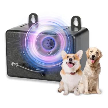 Imagem de Dispositivo ultrassônico para cães STOP Bark Silencer Anti latido Caixa de latidos para cães internos e externos 1,5 m 3 modos de treinamento de comportamento de latido seguro Dispositivo de controle