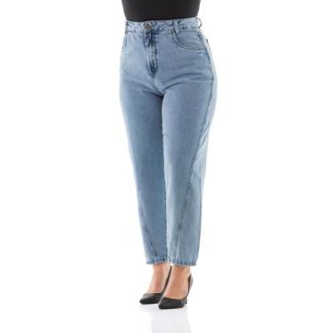 Imagem de Calça Jeans Feminina Arauto Balloon - Arauto Jeans, Azul claro, 34