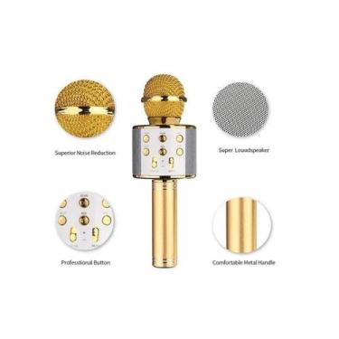 Imagem de Microfone Sem Fio Bluetooth Karaoke Youtuber Reporter Usb - Lip