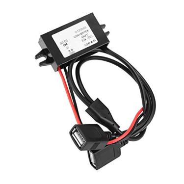Imagem de Conversor Abaixador Usb Duplo 12v para 5v 3a Módulo de Alta Eficiência, Anti-choque à Prova D'água e Poeira para Tela Led, Gps de Carro, Mp3, Mp4