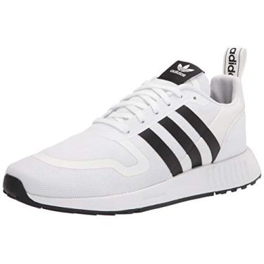 Imagem de adidas Originals Tênis masculino Smooth Runner, Branco/Núcleo Preto/Cinza Dash, 10