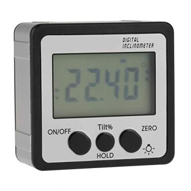 Imagem de Digital Magnético Inclinômetro ângulo Medidor Transferidor 4x90 ° Grande Display LCD Nível Caixa Preta (plástico)