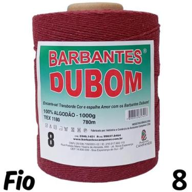 Imagem de Barbante Dubom Bordo - 1 Kg - Fio 8 - 780m - Barbantes DUBOM