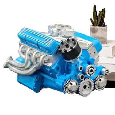 Imagem de Kit De Modelo De Motor - Bloco de Montagem de Motor V8 em Resina,Brinquedos Educativos Decorativos Para Adultos E Crianças, Decoração Para Escritório