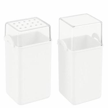 Imagem de Kit Paliteiro e Saleiro de Mesa 70ml Branco Coza Plástico Di