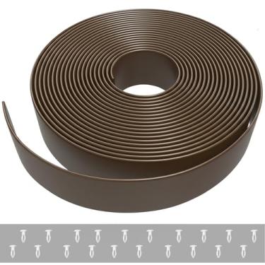 Imagem de LIUDA 5 x 5 m Vinil externo Pátio Gramado Móveis Reparo Correia Acabamento Fosco + 20 Rebites ! Marrom