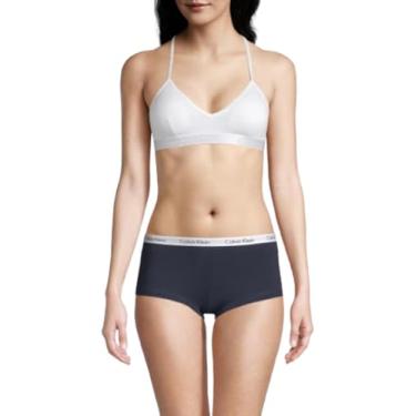 Imagem de Calvin Klein Sutiã feminino Motive de algodão levemente forrado, Branco, GG