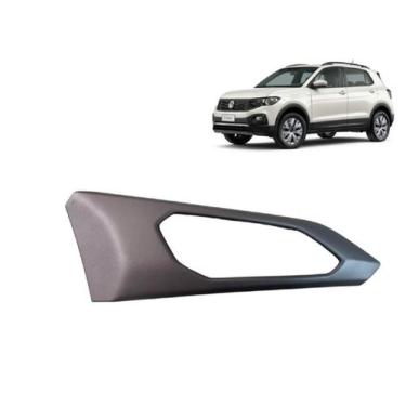 Imagem de Moldura Macaneta Interna Dianteira Direita Vw Tcross Prata - Volkswage
