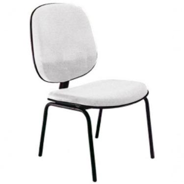 Imagem de Cadeira Diretor Fixa Para Escritório Linha Uno Branco - DESIGN OFFICE 
