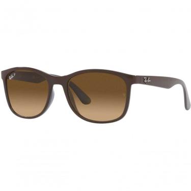Imagem de Óculos De Sol Unissex Ray-ban Rb4374 6600-m2 56 Polarizado
