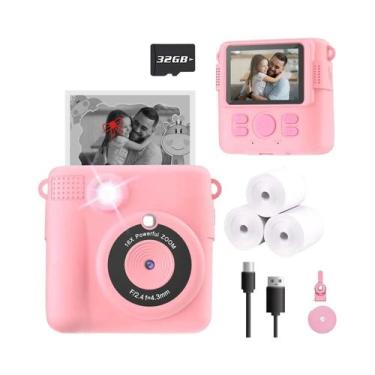 Imagem de Câmera Instantânea Infantil HD Digital Com Vídeo Portátil Para Meninas