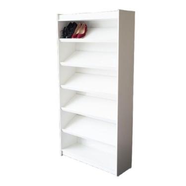 Imagem de Sapateira Tipo Estante Mdf Branco Suprema Móveis