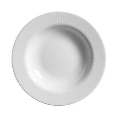Imagem de Conjunto com 6 Pratos Fundo Plissan Relevo Ø25cm - Alleanza Cerâmica