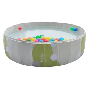 Imagem de Rrlihjgu Piscina Dobrável Para Animais, Tanque Raso para Cães, Banheira Redonda PVC Portátil Não Inflável Para Uso Doméstico