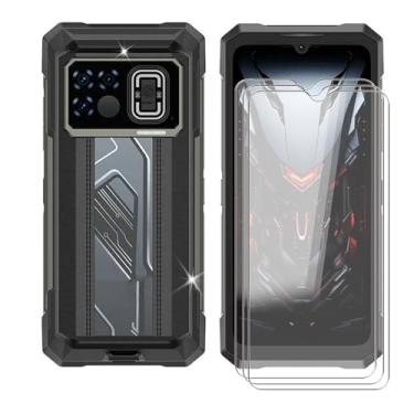 Imagem de Protetor de tela para Doogee Fire 6 Max (6,7 polegadas) (pacote com 3), dureza 9H, vidro temperado HD, antiarranhões, película protetora antiimpressões digitais para Doogee Fire 6 Max