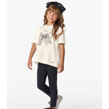 Imagem de Legging Infantil Cotton Glitter Trick Nick Preto, 2, Preto