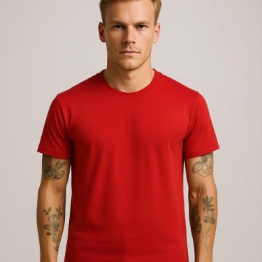 Imagem de Camiseta Preta Masculina Gola Redonda Lisa Casual Premium - Obstinate,