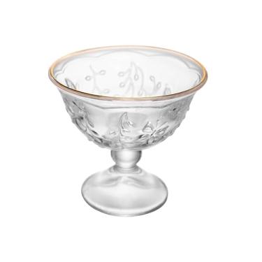 Imagem de LYOR - Taça para Sobremesa de Vidro New Butterfly com Fio de Ouro 225ml